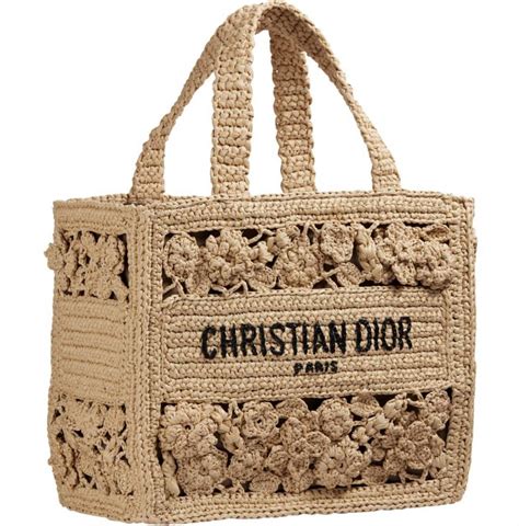 dior raffia tote|dior book tote 2023 raffia.